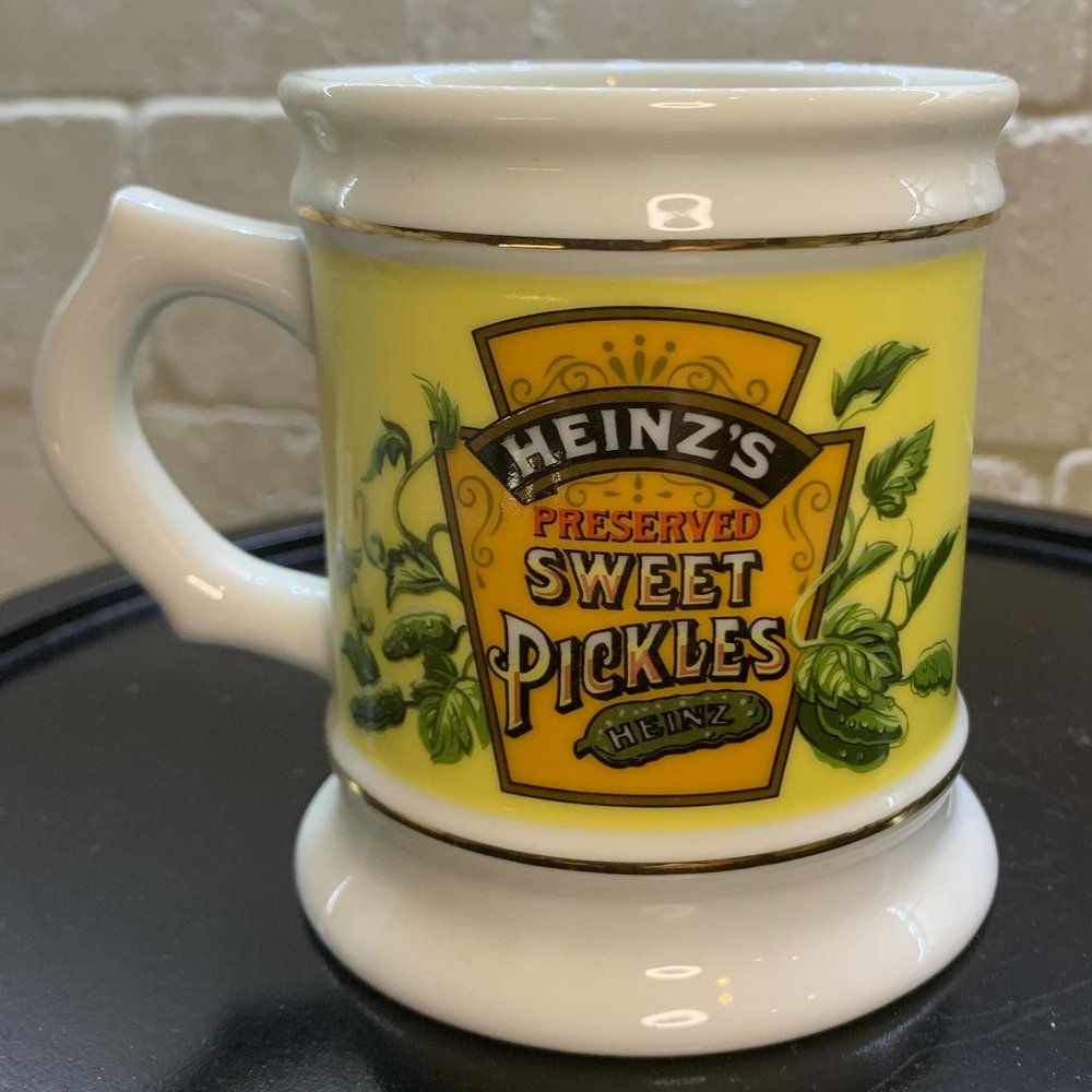 Franklin Mint Vintage HEINZ'S SWEET PICKLES Porcelain Mug The Corner Store